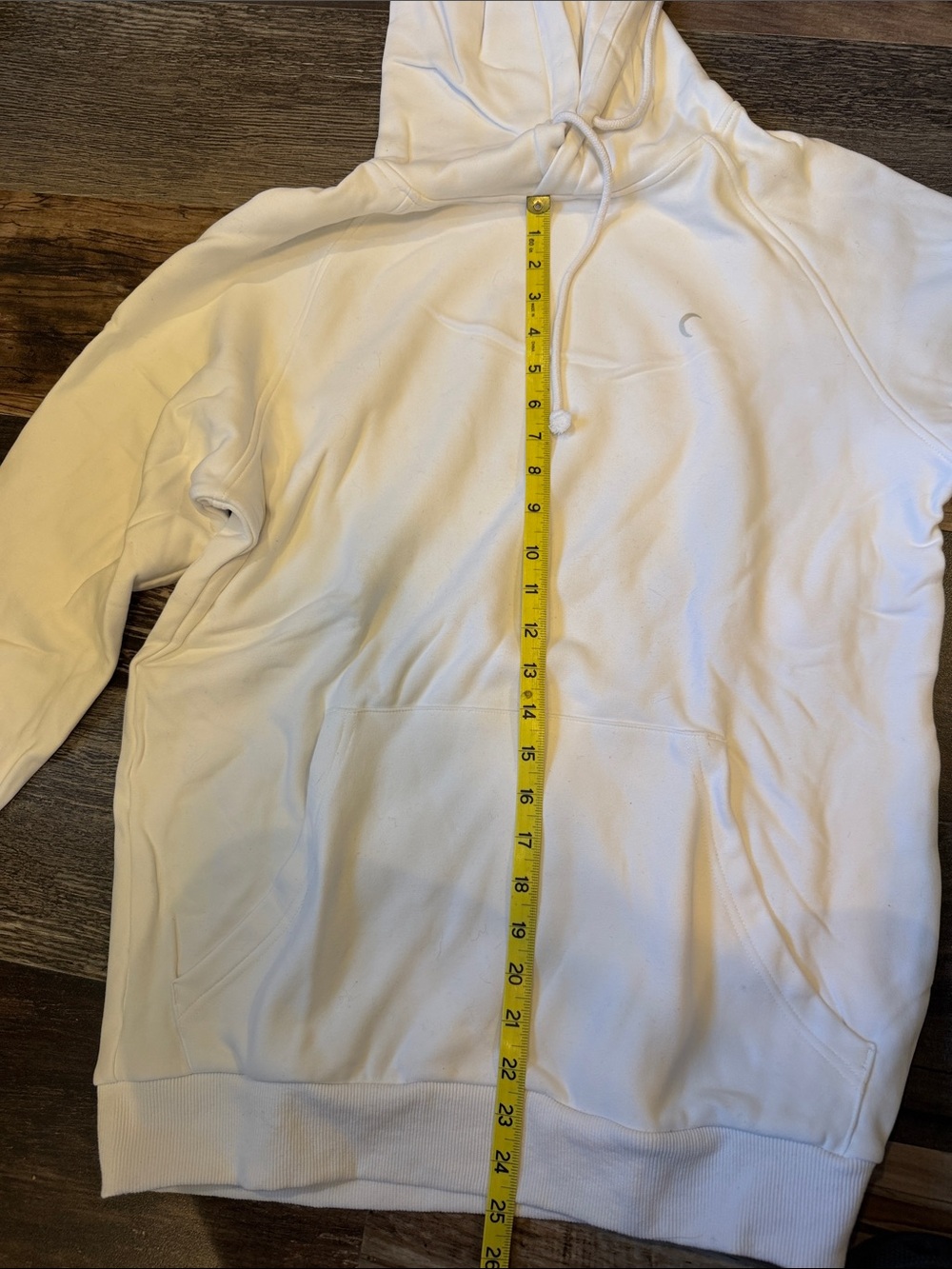ZYIA Active Men’s Relaxation Hoodie White Size Small Fleece Lined - Picture 4 of 6